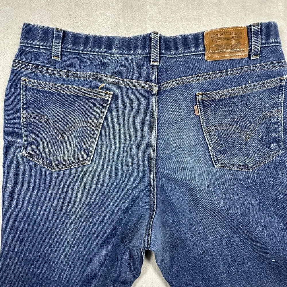 Vintage Levis 541 Orange Tab Jeans Mens 40x32 Straight Leg Blue Denim 90s